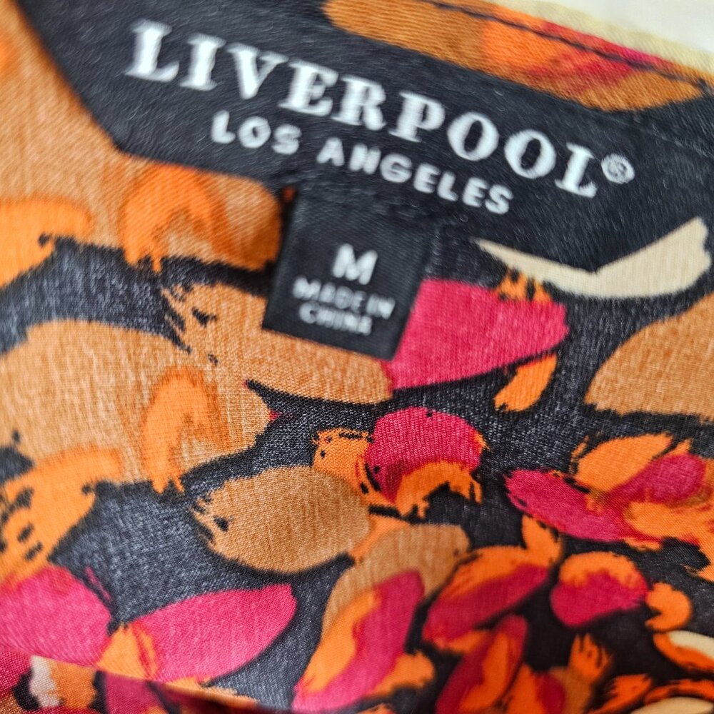 Liverpool Autumn Petals Puff Sleeve Blouse - Picture 9 of 10